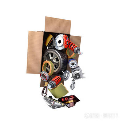 现代汽车维修理念与汽车用品配送的创新融合 3D渲染技术在零配件展示中的应用